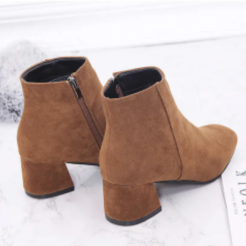 EB | Moderne Wild Ankle Boots mit Bequemem Absatz Damen Ankle Boots