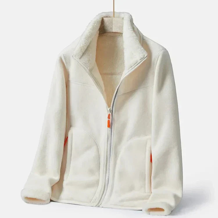 EB | Warme Fleecejacke mit Doppelter Knopfleiste für Damen