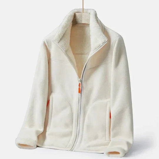 EB | Warme Fleecejacke mit Doppelter Knopfleiste für Damen