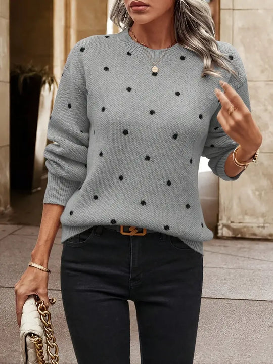 EB | Langarm-Poker-Dot-Pullover