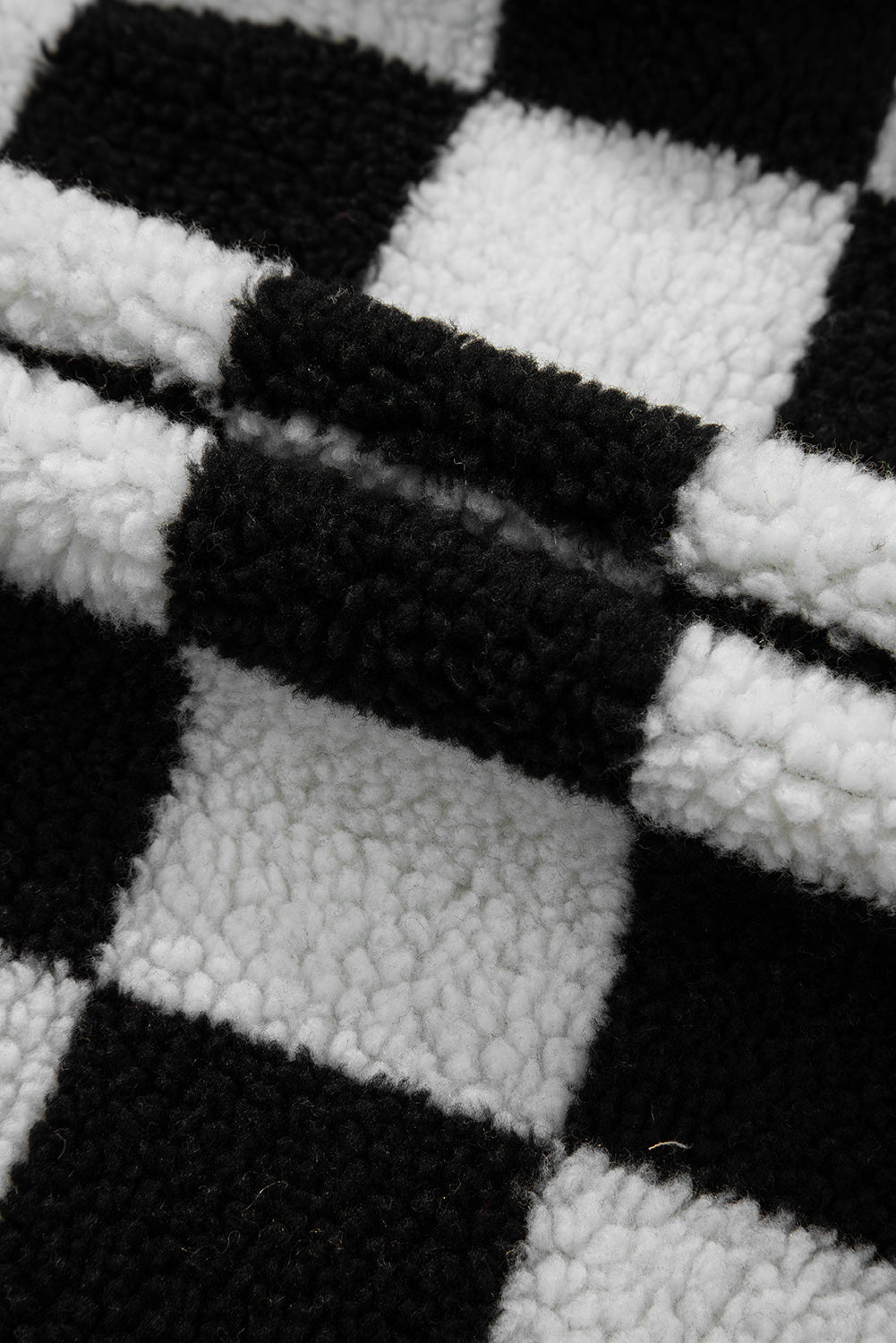 EB | Gitter Sherpa Jacke Polyester Warm und Trendy Produktbeschreibung: