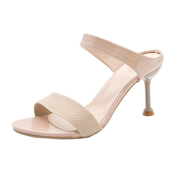 Damen elegante Slingback Sandalen mit funkelnden Akzenten EB