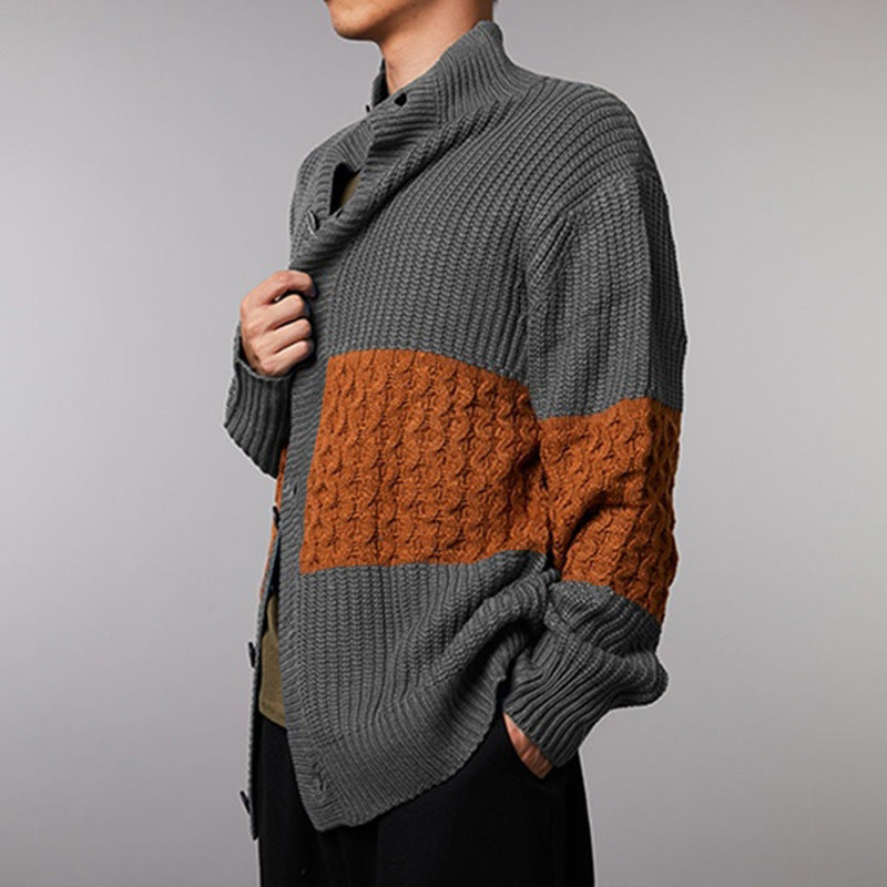 Damen modische Strickjacke mit Waffelmuster und luxuriöser Textur EB