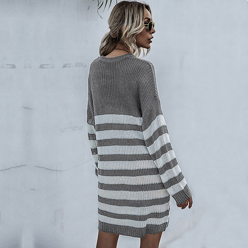 Damen Strickkleid mit lässigem Oversized-Schnitt EB