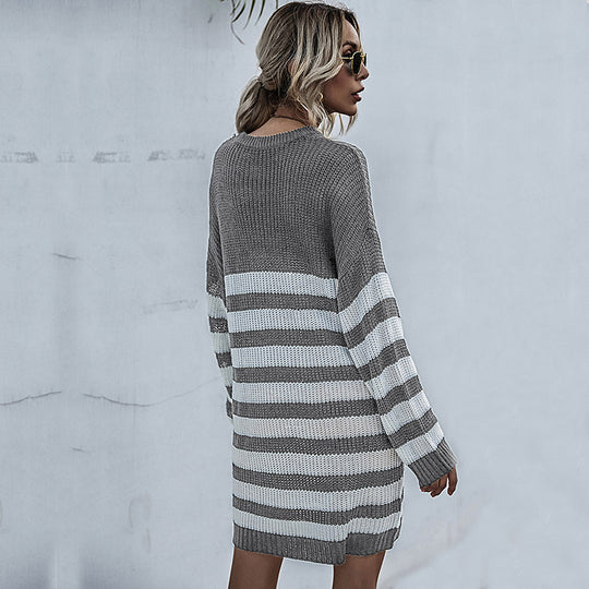 Damen Strickkleid mit lässigem Oversized-Schnitt EB
