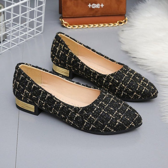 Damen elegante Ballerinas mit modischem Flachabsatz und farbenfrohem Obermaterial EB