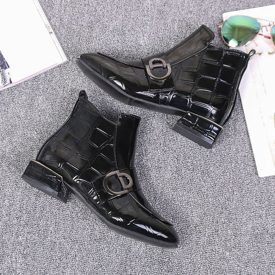 Elegante Stiefelette mit Schnalle für Damen EB