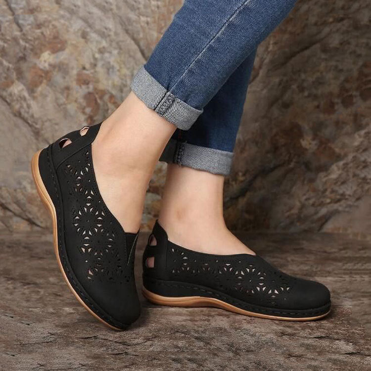 Damen bequeme Clogs mit modischem Perforationsdesign und ergonomischer Fußbettung EB