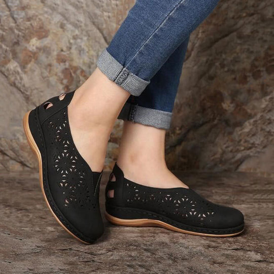 Damen bequeme Clogs mit modischem Perforationsdesign und ergonomischer Fußbettung EB