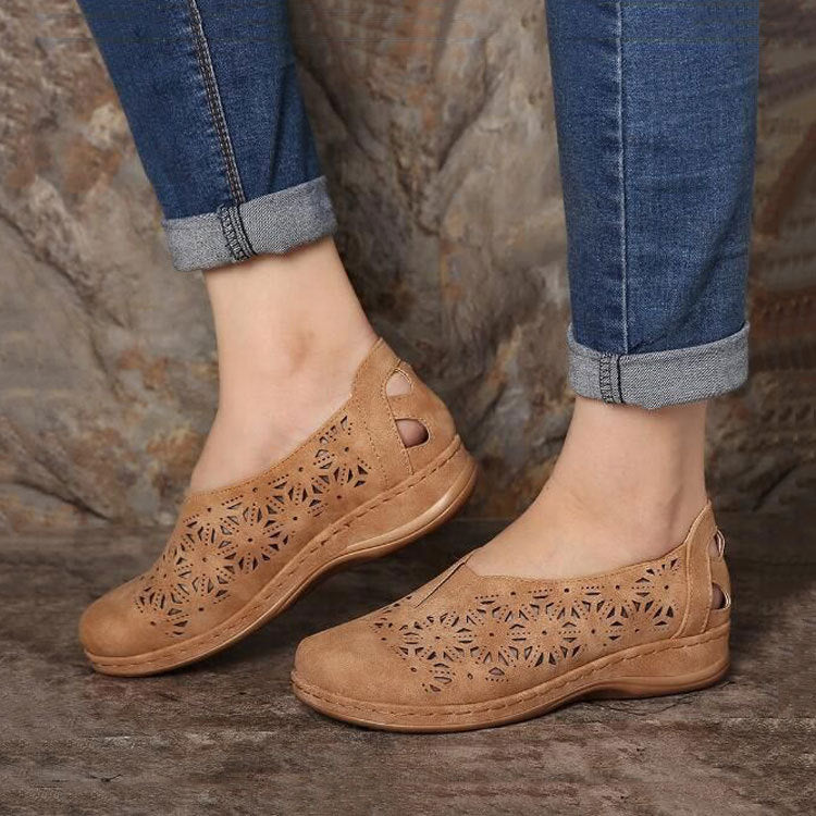 Damen bequeme Clogs mit modischem Perforationsdesign und ergonomischer Fußbettung EB