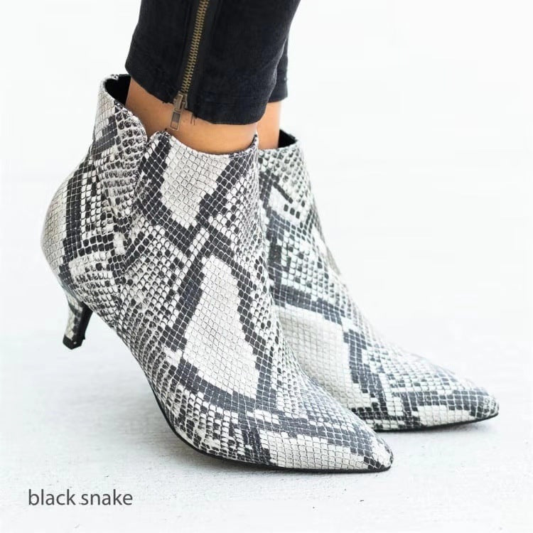 Damen Stiefeletten mit elegantem Pfennigabsatz und moderner Ankle-Optik EB