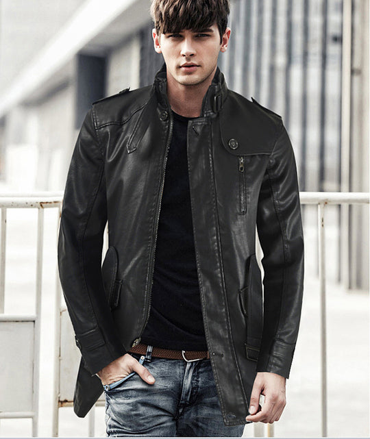 Herren modische und strapazierfähige jacke mit hohem Kragen EB