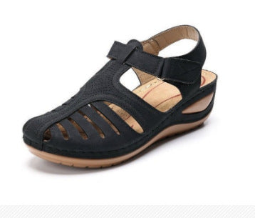 Damen Komfortable Sandalen mit atmungsaktiven Riemen und anatomischen Fußbett EB