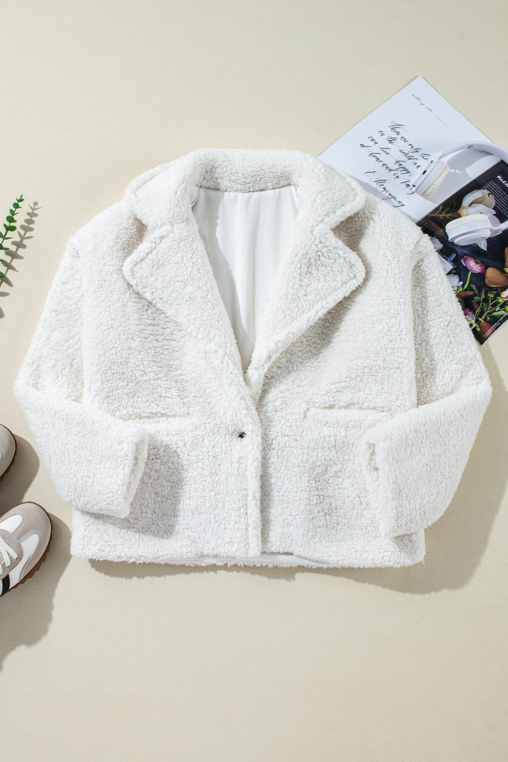 EB | Leichtgewicht Teddyjacke Polyester Weich und Warm