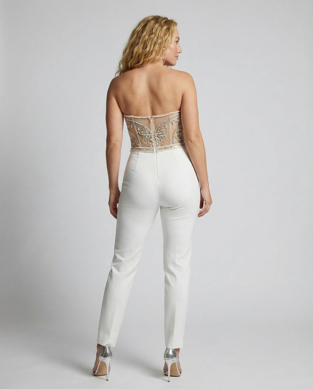 Eleganter Damen Jumpsuit Trägerlos | EB