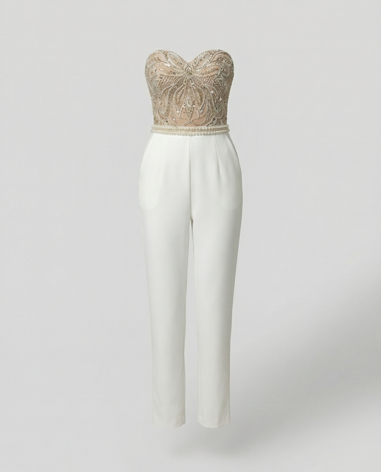 EB | Trägerloser Eleganter Damen Jumpsuit