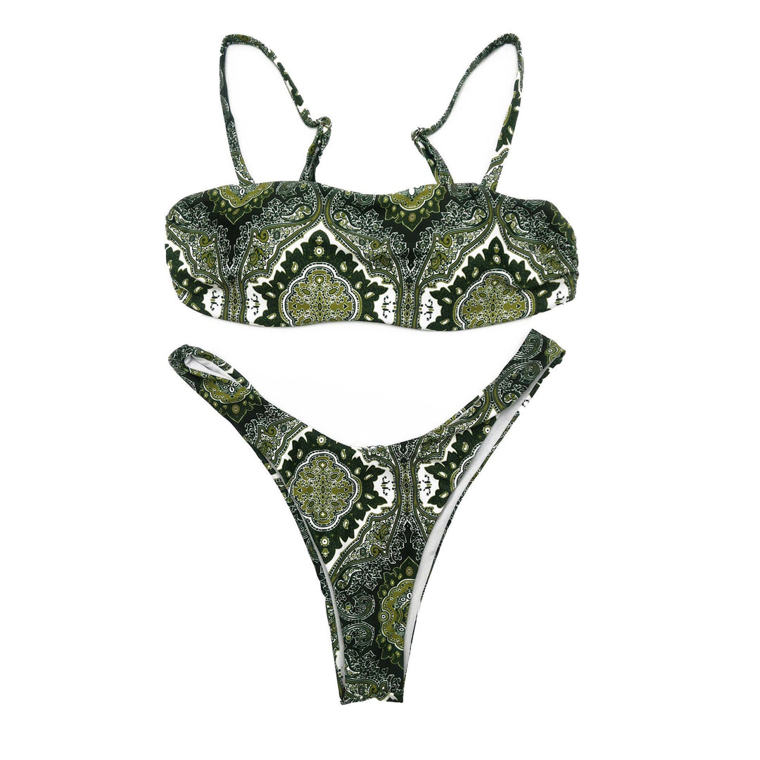 Damen Triangle-Bikini mit trendigen Riemen EB