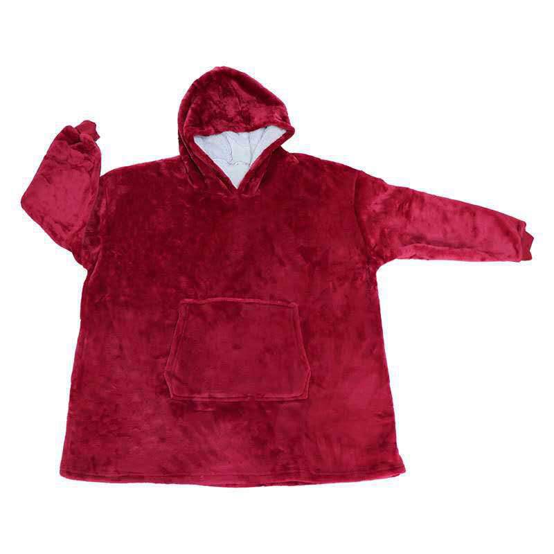 Damen Großer Kapuzenpullover mit kuscheligem Fleece und praktischen Taschen EB