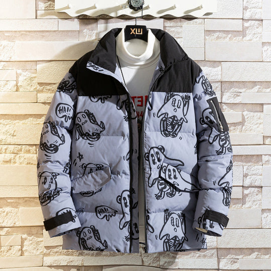 EB | Bedruckte wattierte Jacke
