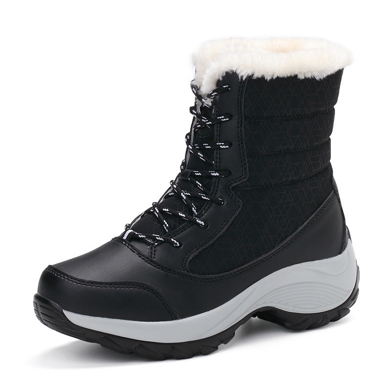 Gefütterte Warme Schneestiefel Für Damen EB