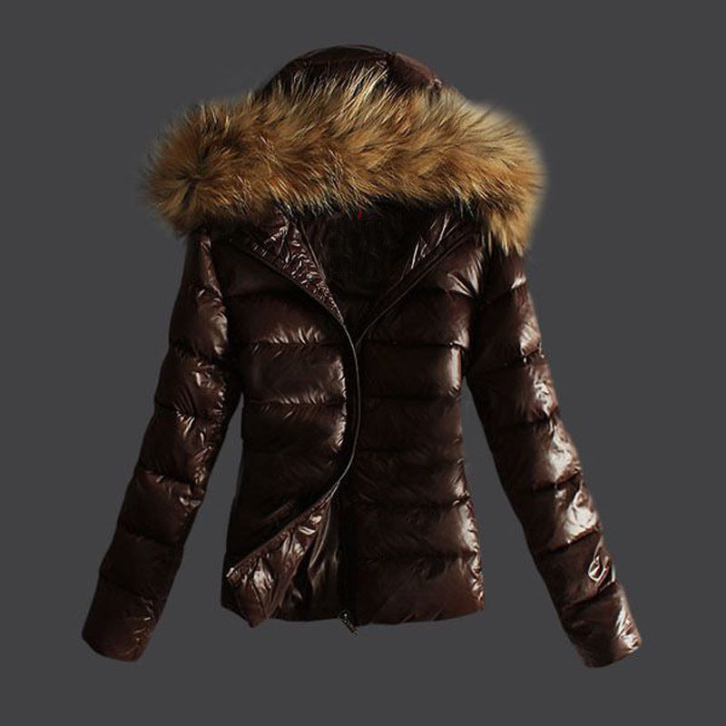Damen Steppjacke mit abnehmbarem Kunstfellkragen und modernem Schnitt EB