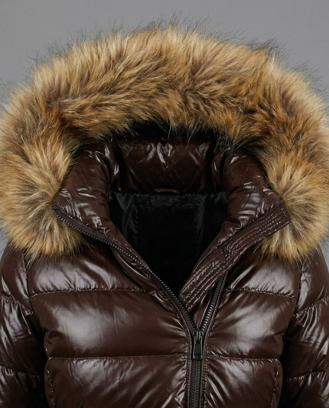 Damen Steppjacke Kunstfellkragen | EB