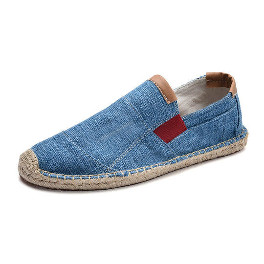 EB | Boss Stilvolle Handgemachte Leinwandstrohschuhe Sommer-Chic