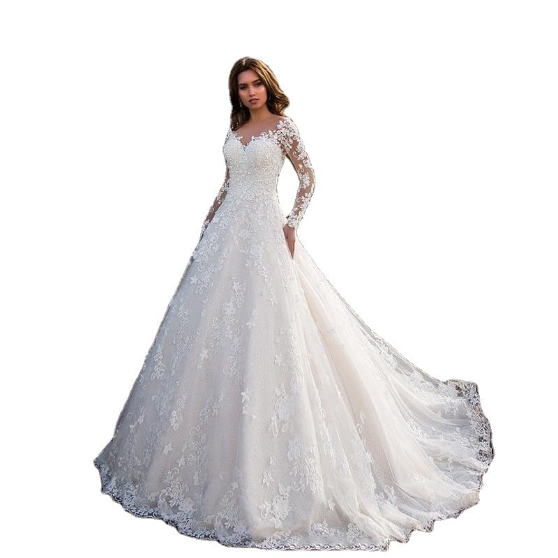 EB | Elegante weiße Braut Hochzeitskleid