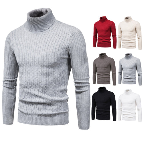 Damen Strickpullover mit Stehkragen und strukturiertem Zopfmuster EB