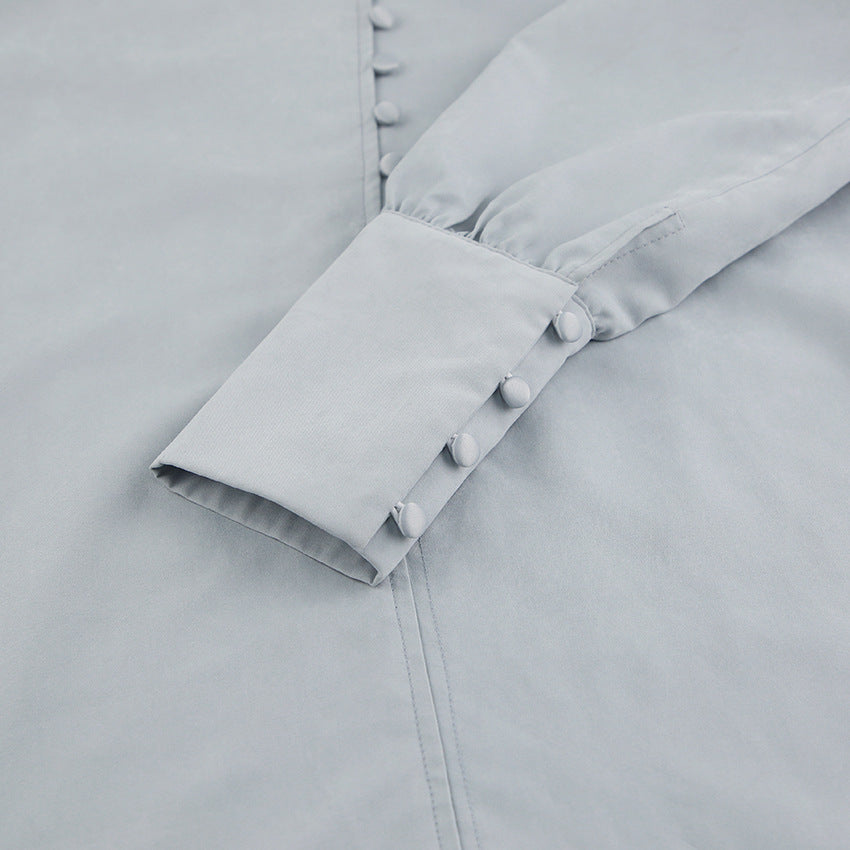 EB | Viktorianisch Inspirierte Bluse mit Hohem Kragen