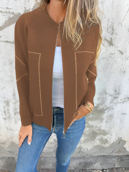 EB | Casual Langarm Reißverschlussjacke