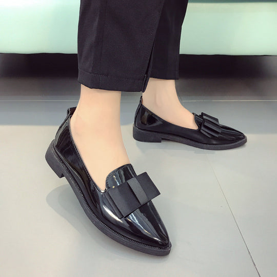 Damen elegante Slipper mit dekorativem Schleifen-Detail EB