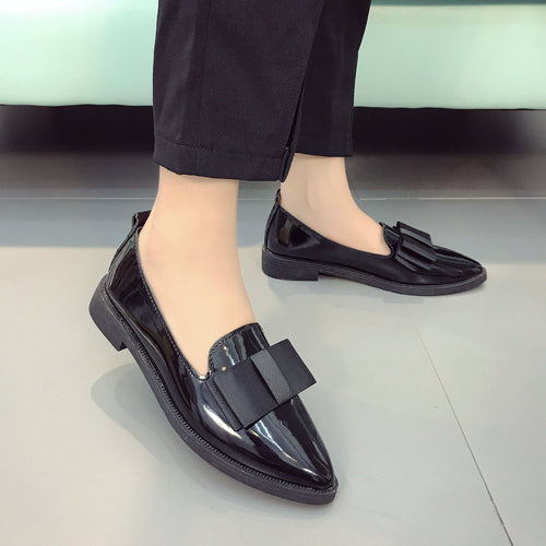 Damen elegante Slipper mit dekorativem Schleifen-Detail EB