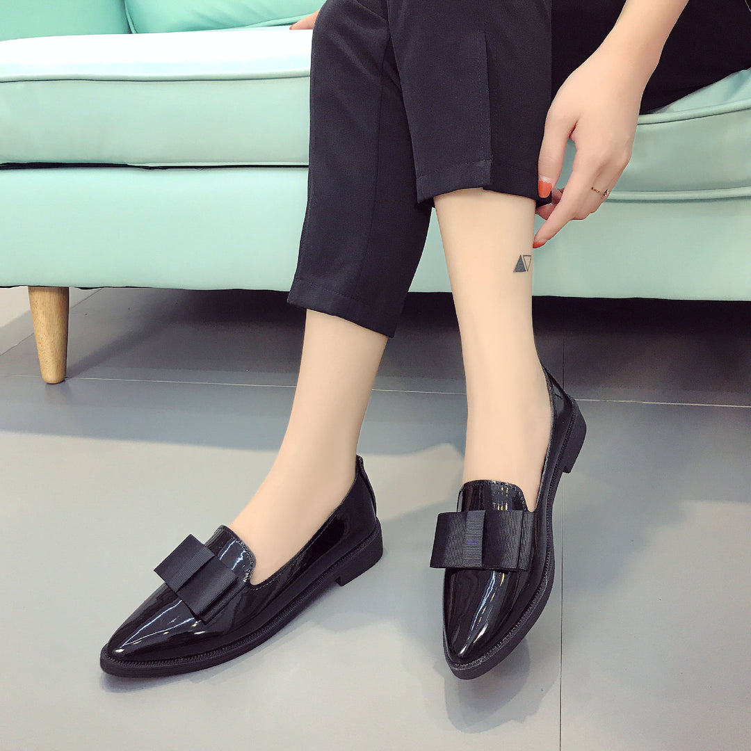 Damen elegante Slipper mit dekorativem Schleifen-Detail EB
