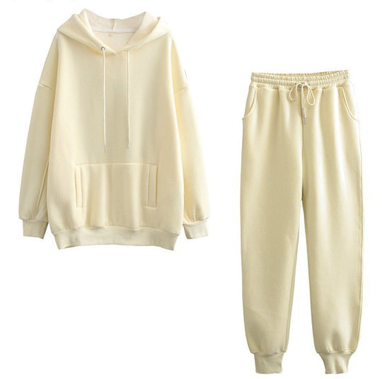Damen lässiges Hoodie und Jogginghose Set EB