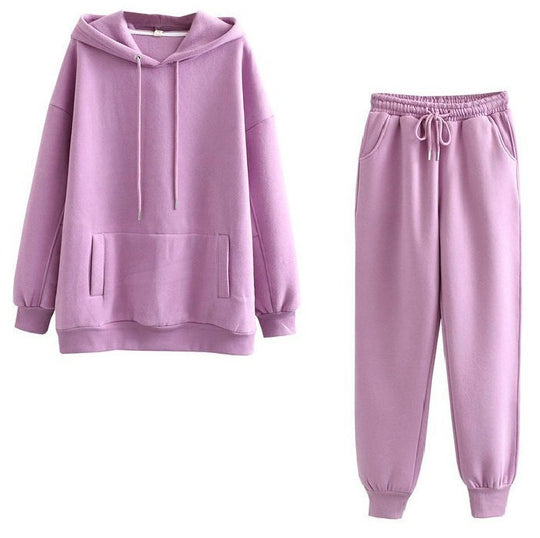 Damen lässiges Hoodie und Jogginghose Set EB