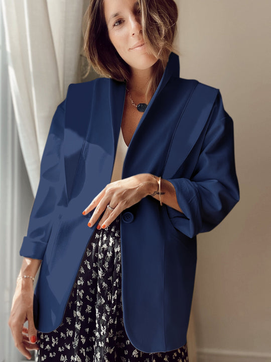 Damen Blazer im modernen Oversized-Schnitt mit schickem Revers EB