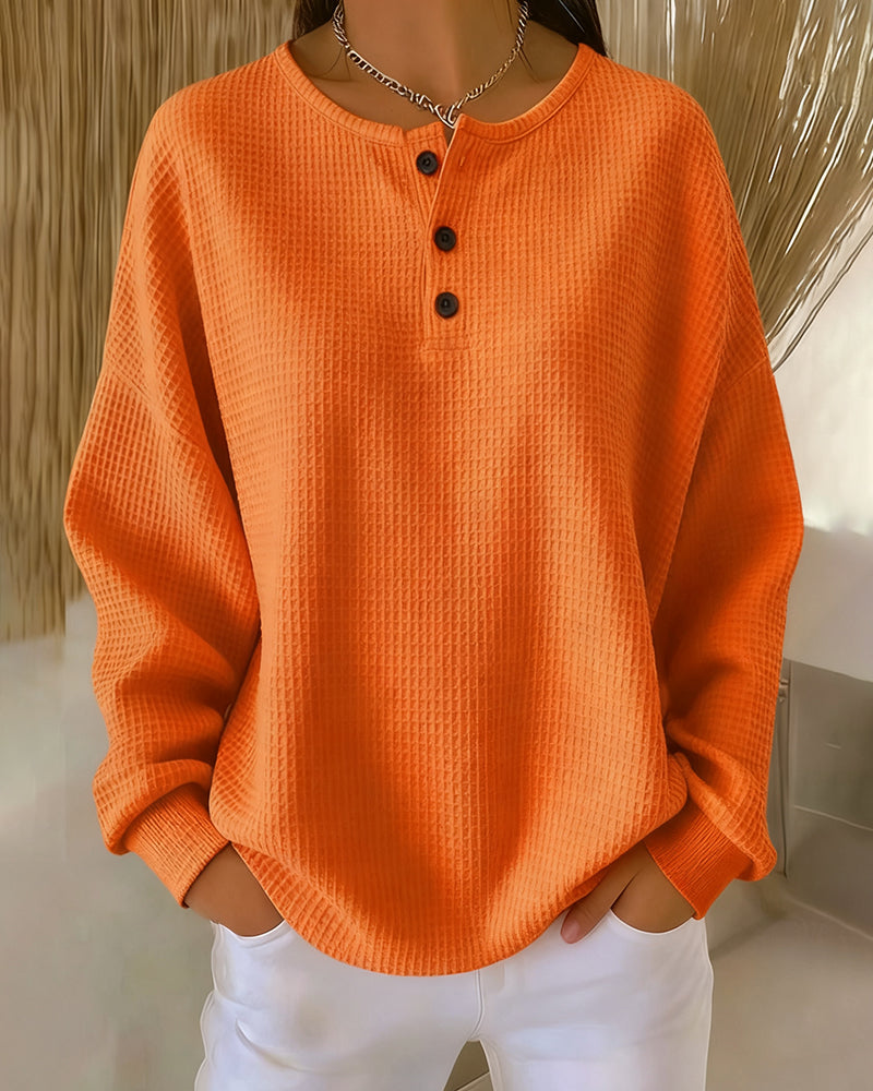 EB | Lässig Langarm Sweatshirt In Uni