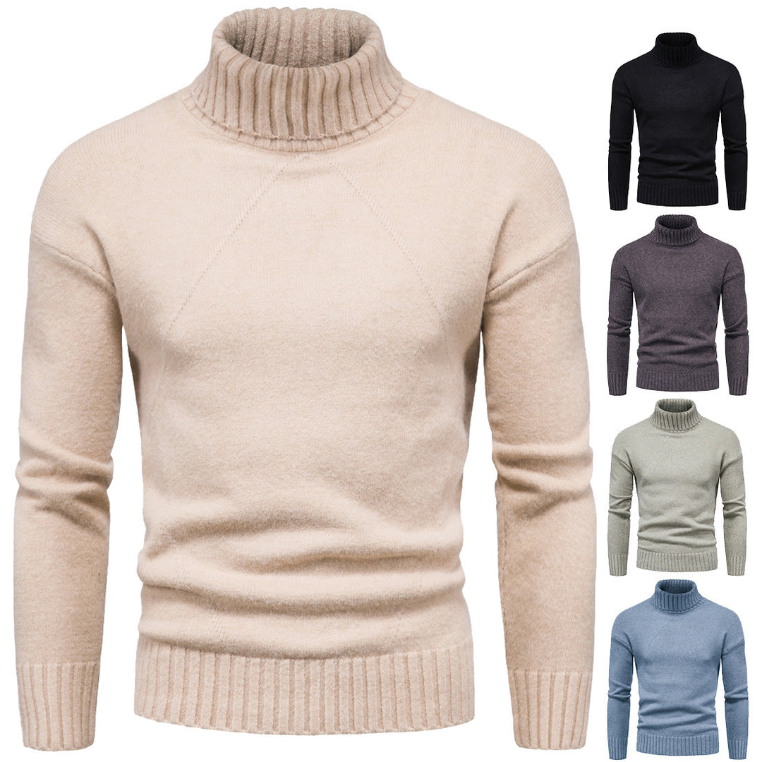 Damen Hochwertiger Rollkragenpullover mit luxuriösem Strickmuster EB