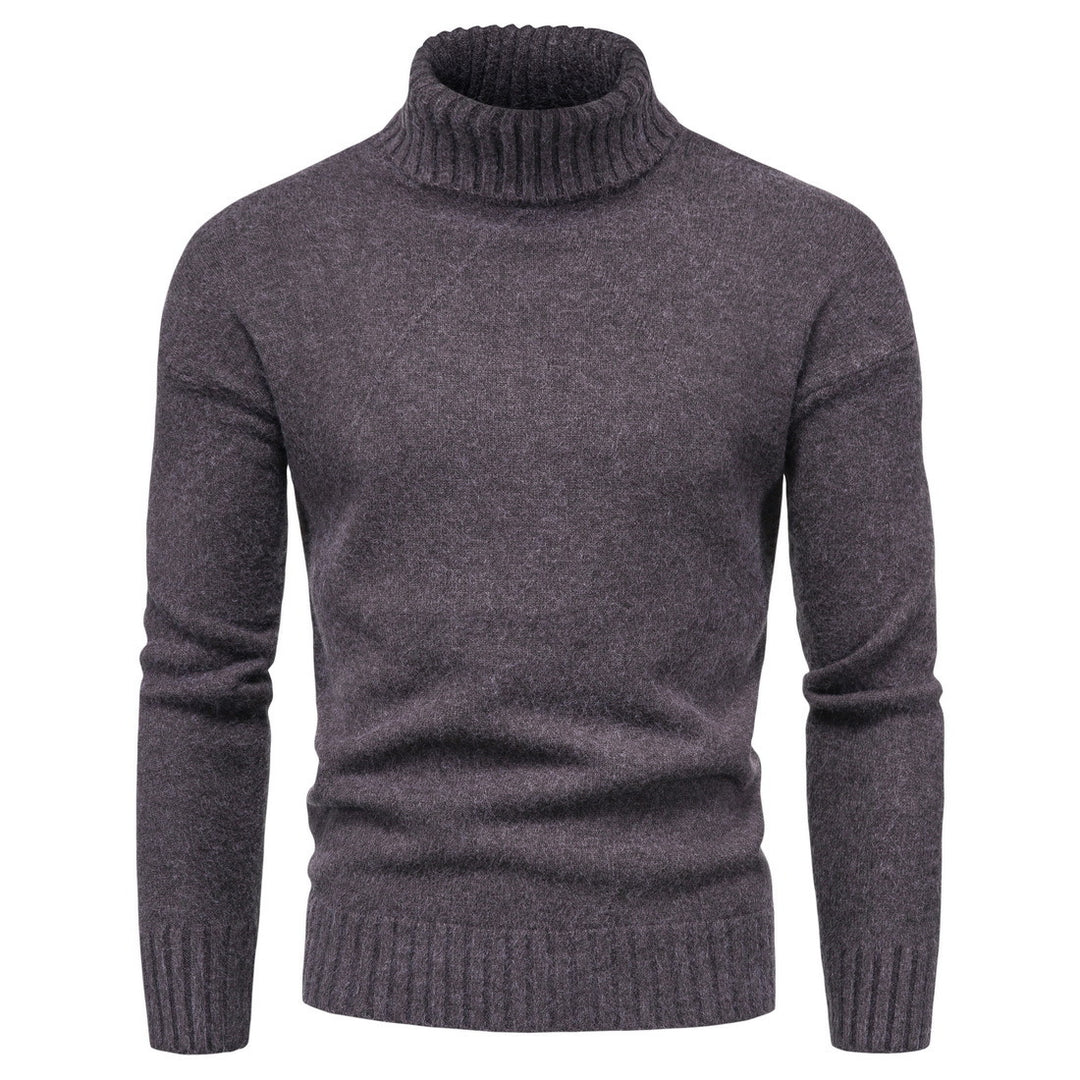 Damen Hochwertiger Rollkragenpullover mit luxuriösem Strickmuster EB