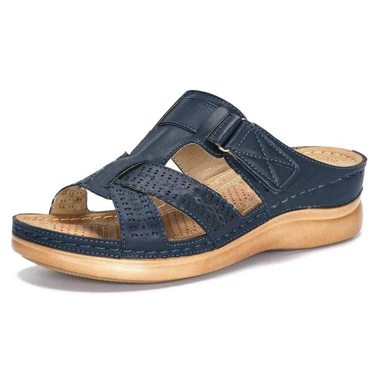 Damen Komfortable Riemensandalen mit atmungsaktiven Einschnitten EB