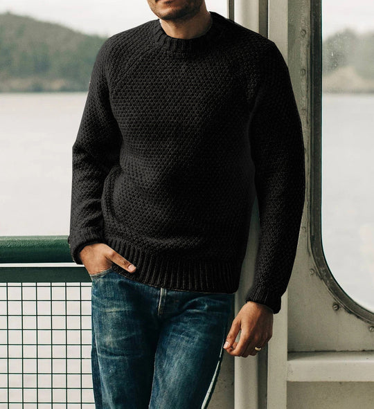 Herren Strickpullover mit zeitlosem Strukturdesign EB