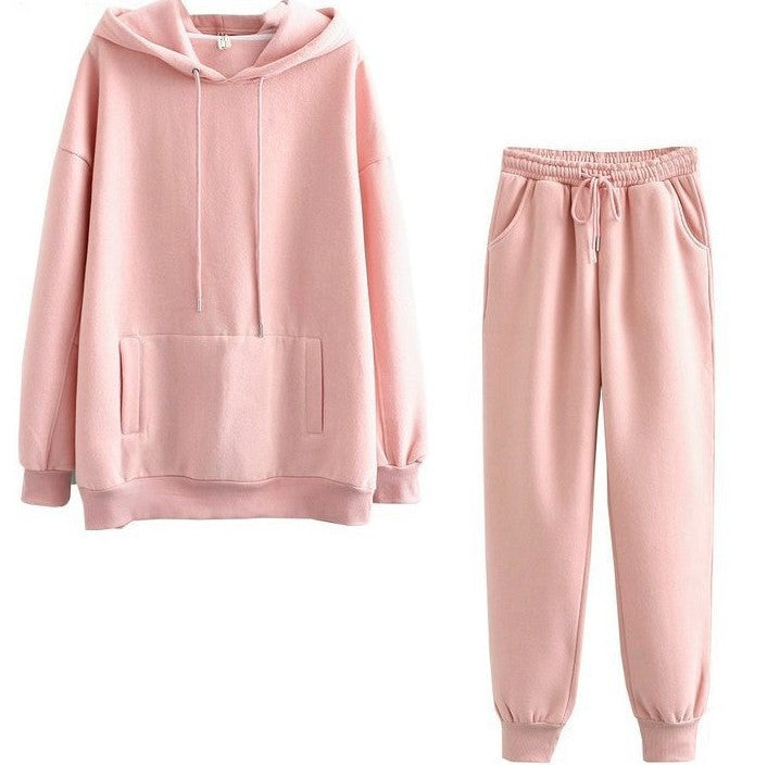 Damen lässiges Hoodie und Jogginghose Set EB