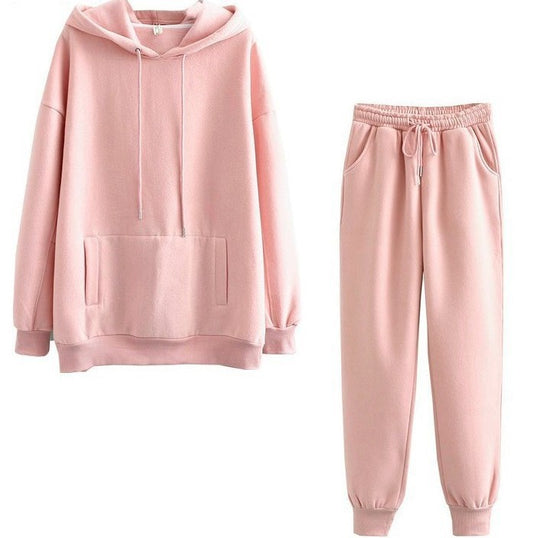 Damen lässiges Hoodie und Jogginghose Set EB