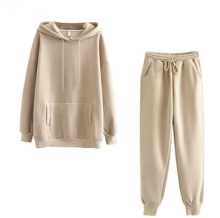 Damen lässiges Hoodie und Jogginghose Set EB