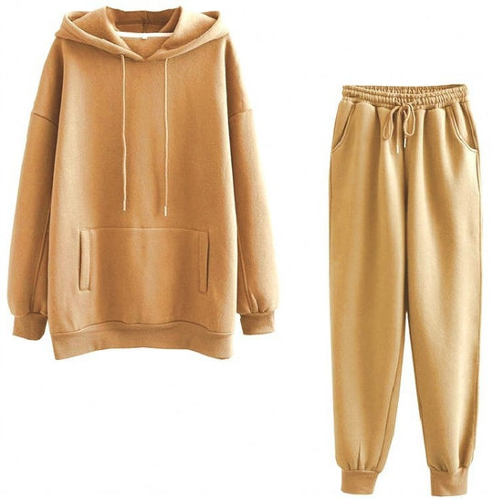 Damen lässiges Hoodie und Jogginghose Set EB
