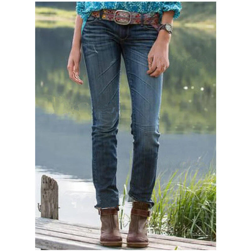 Damen Slim Fit Jeanshose EB