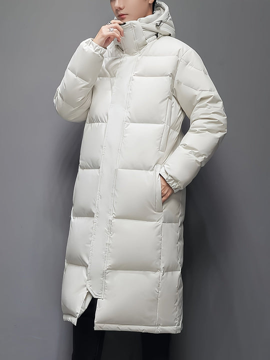 EB | Lange Pufferjacke mit Kapuze Polyester Isolierend und Stilvoll