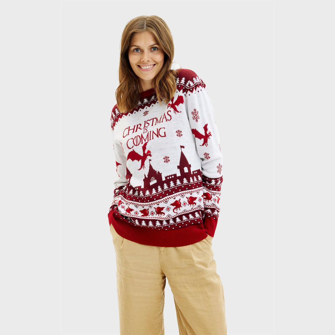 EB | Weihnachtsmann kommt Weihnachts-Pullover Frauen