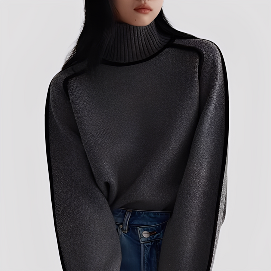 EB | Eleganter, Entspannter Damen-Rollkragenpullover